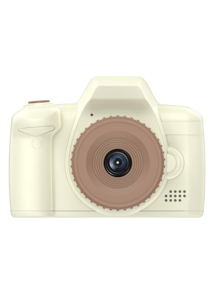 Generic H10 2.4-inch IPS Screen Long Lens Kids Camera Rechargeable Dual Lens HD Camera Toy - Beige - Image 1