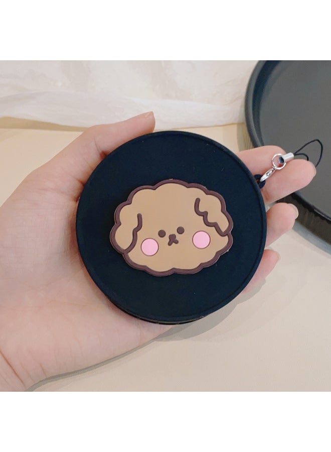 Suitable For Fuji Polaroid Instax Mini 99 Special Polaroid Silicone Lens Cover Cartoon With Anti-Lost Rope-Color:Black Cover-cotton Dog  - Image 1