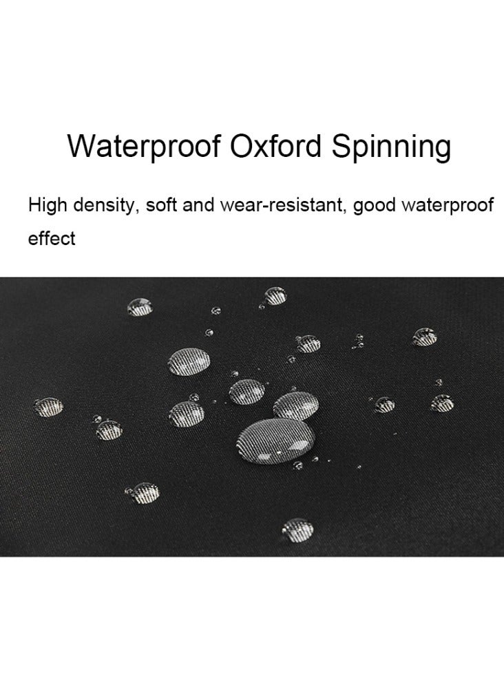 BOPAI 11-70511 Large Capacity Waterproof Laptop Handbag for Business – 14" Nylon & Polyester Bag with Multi-Layer Storage, Detachable Strap, and Comfortable Handle – Black - Image 5