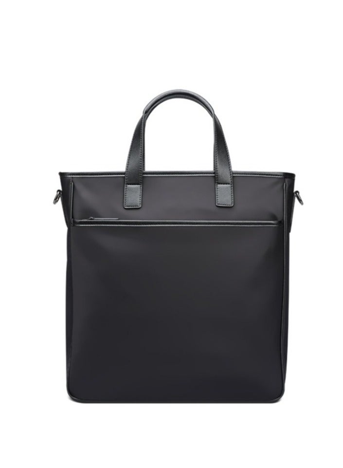 BOPAI 11-70511 Large Capacity Waterproof Laptop Handbag for Business – 14" Nylon & Polyester Bag with Multi-Layer Storage, Detachable Strap, and Comfortable Handle – Black - Image 2