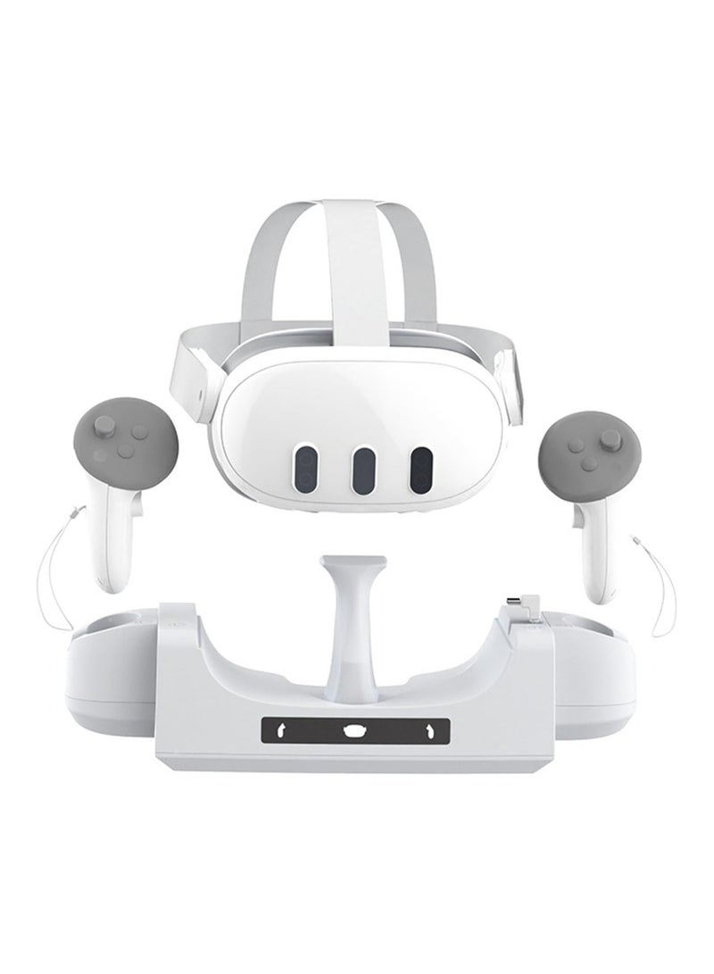 قاعدة شحن متوافقة مع سماعة رأس Oculus/Meta Quest 3 VR ووحدة تحكم قاعدة شاحن سريع مثبتة على الحائط لملحقات Quest3 - Image 3