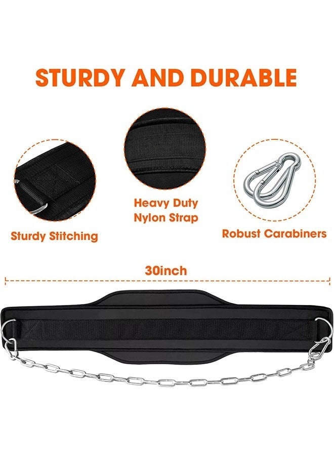 Arabest Premium Dip Belt for Weight Lifting - 440lb Capacity, 37" Adjustable Chain, Universal Fit for Pull-Ups, Dips, Squats & Push-Ups,GYM Workout,Crossfit, Weight Lifting, Training, Fitness - for Men & Women (Durable Stainless Steel & Comfort Nylon) - Image 5
