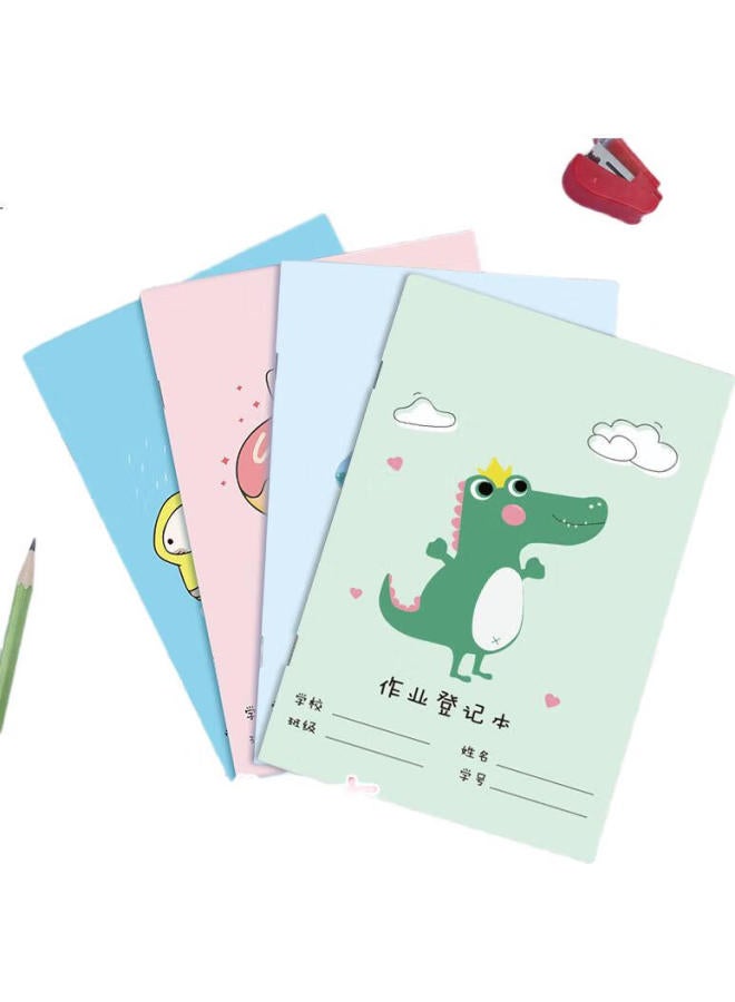 Simaa Homework Registration Notebook, A5/32 Pages, Thickened Homework Book, Soft Copy Notebook, Journal, 4-Pack, Xdj3 - Image 2