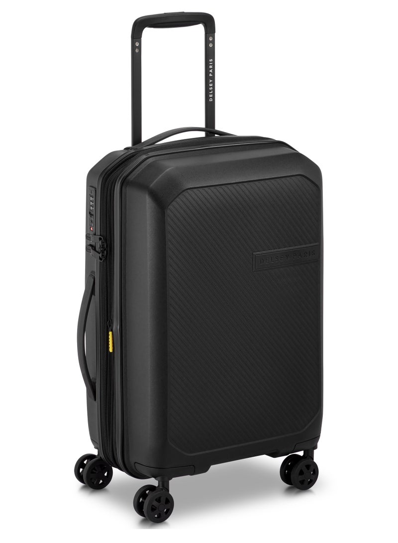 DELSEY Anvers Expandable Double Wheel Luggage Cabin Trolley Suitcase 55cm/21.65Inch, 34+5L, 2.5kg, Small - Black - Image 2