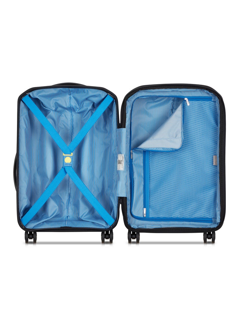 DELSEY Anvers Expandable Double Wheel Luggage Cabin Trolley Suitcase 55cm/21.65Inch, 34+5L, 2.5kg, Small - Black - Image 3