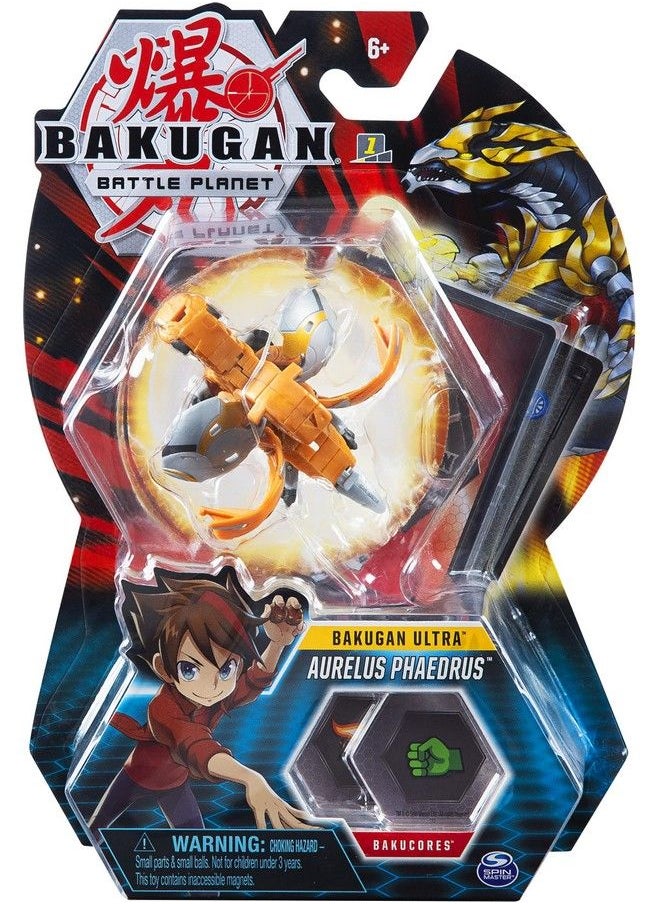 BAKUGAN - Ultra, Aurelus Phaedrus, 3Inch Collectible Action Figure And Trading Card, For Ages 6 And Up - Image 1