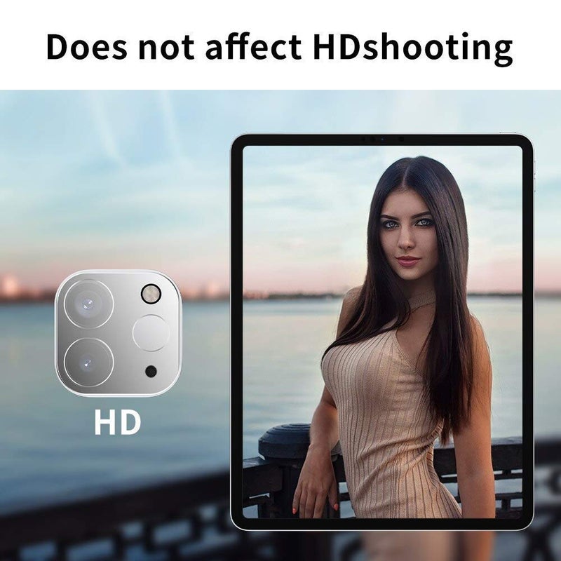 WonRia حماية زجاج الكاميرا الخلفية لعدسة كاميرا Realme GT Neo 3 حارس زجاجي حقيقي 3D فائق النحافة عالي الدقة (أسود) - Image 4