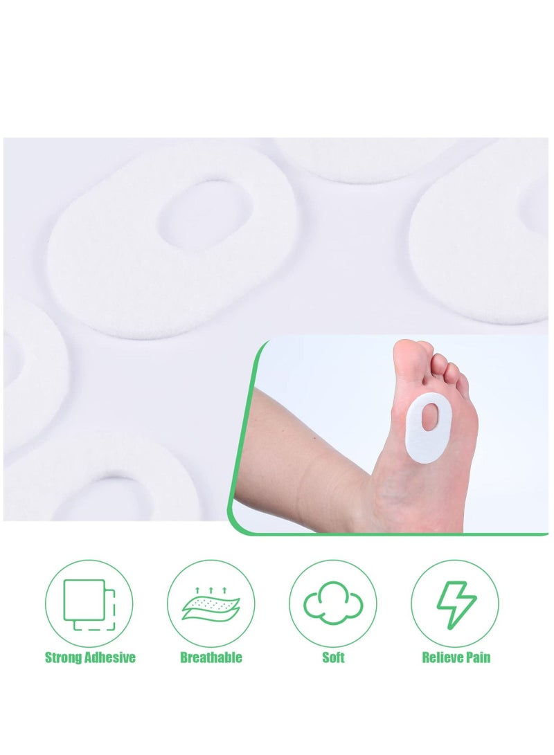 KASTWAVE 60 Pack Callus Pads Soft Felt Callus Oval Shape Corn Pads for Bottom of Foot Adhesive Foot Corn Pads for Men and Women Feet Toes Heel Pain Relief - Image 5