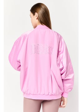 adidas Originals Women Sportswear Fit Long Sleeve Outdoor Bomber Jacket, Pink  - Image 3