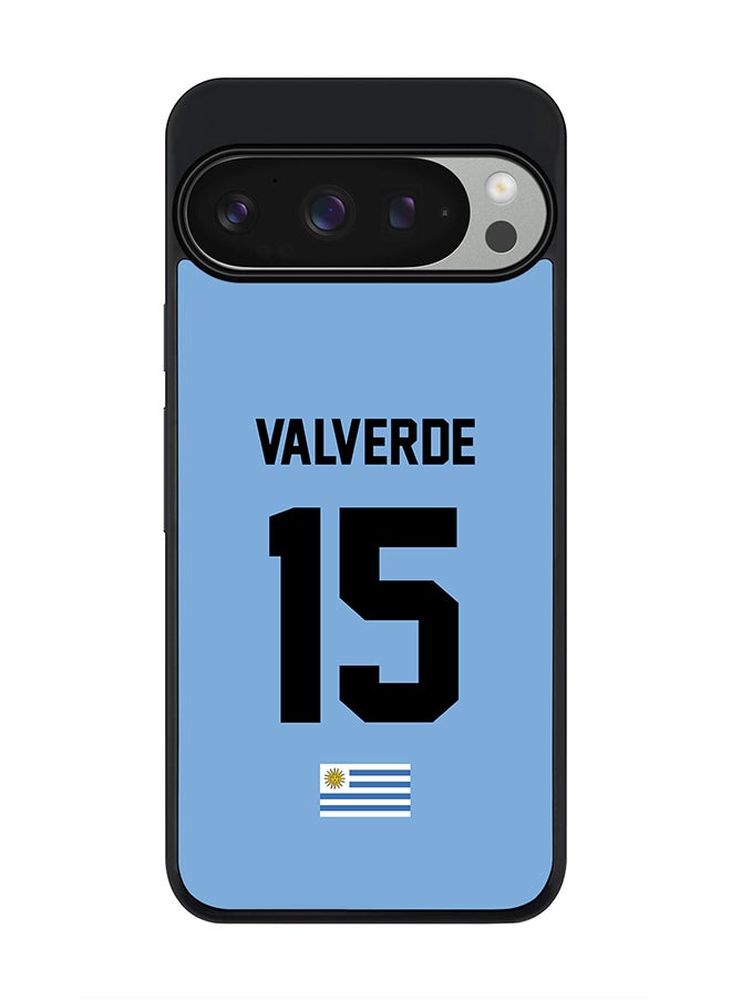 Stylizedd For Google Pixel 9 Pro Case,Slim fit Camera Protection, Shockproof Thin Phone cover - Football - Uruguay , Valverde  - Image 1