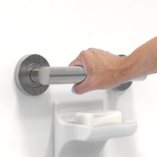 AquaChase Bath, Shower and Toilet Safety Grab Bar for Seniors and Handicaps, ADA Compliant Mobility Aid Balance Assist Handle, Stainless Steel - Image 1