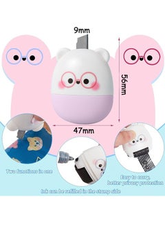 Generic 1 Pieces Identity Theft Protection Roller Stamp Envelope Opener Identity Theft Prevention Security Stamp Identity Protection Roller Stamps Protection Seal Opener Knife Roller Stamp White/Pink  - Image 3