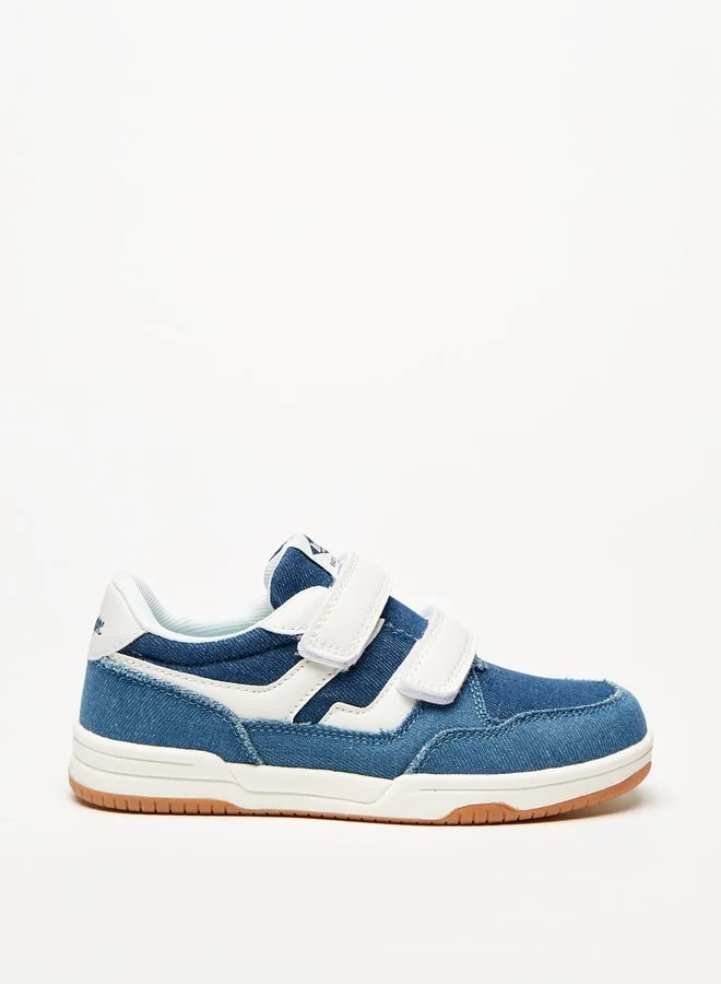 Lee Cooper Boys Casual Sneakers With Hook And Loop Closure