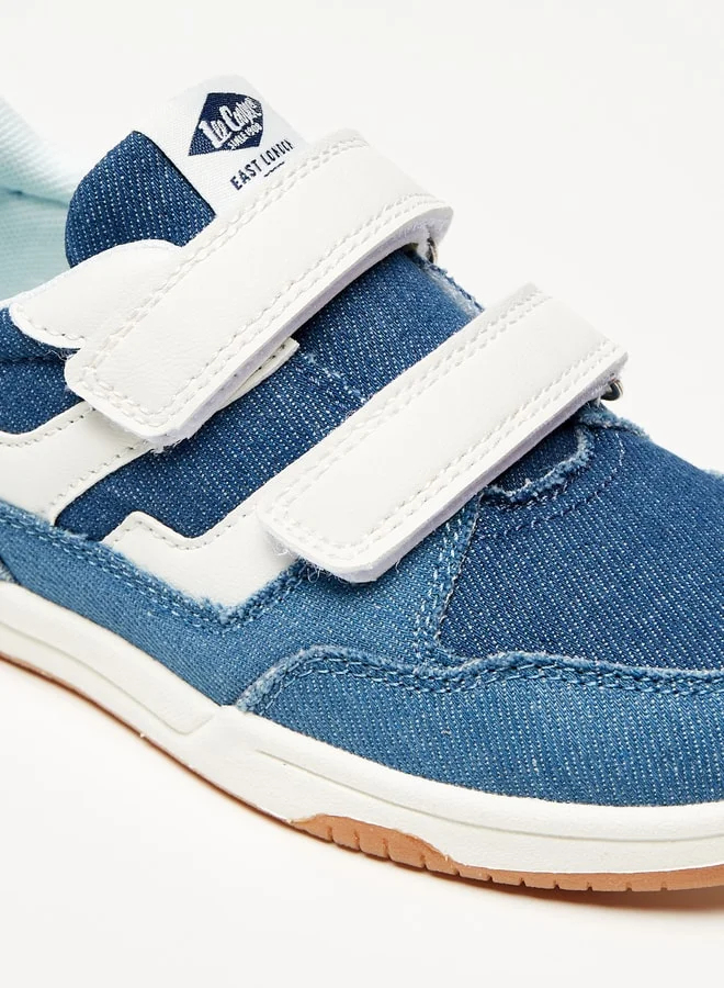 Lee Cooper Boys Casual Sneakers With Hook And Loop Closure