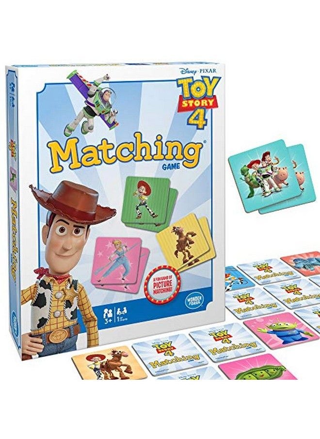 Wonder Forge Toy Story 4 Matching Game By Wonder Forge ; For Boys & Girls Age 3 To 5 ; A Fun & Fast Memory Game For Kids ; Woody Jessie Buzz Light Year And More  - Image 1