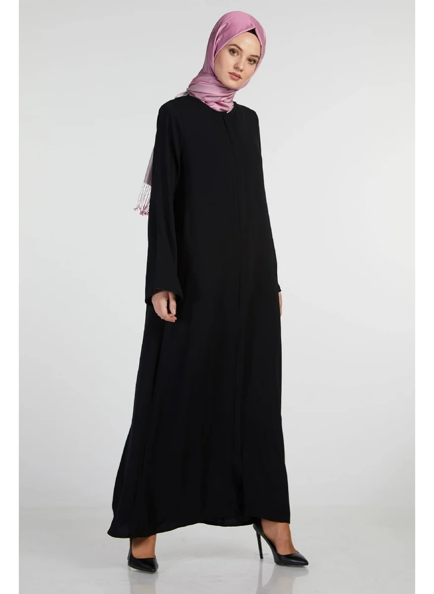 İhvan Ihvan Elit Fabric Black Aveze Abaya