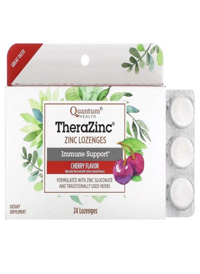 Quantum Health - TheraZinc Immune Support Cherry 24 Lozenges - Image 1