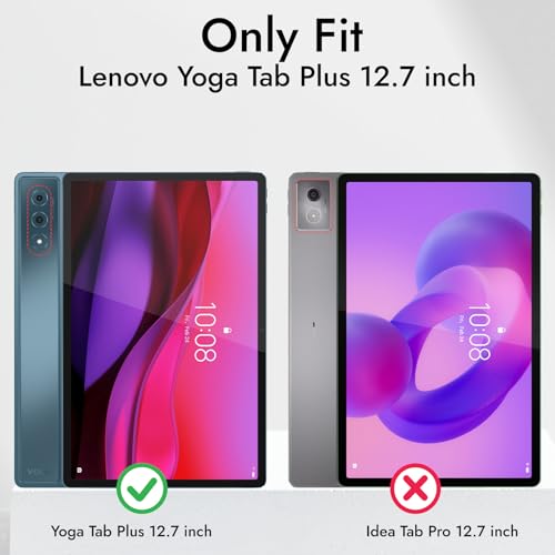 Robustrion Cover Case for Lenovo Yoga Tab Plus 12.7 inch Cover, Trifold Cover Case for Lenovo Yoga Tab Plus Cover 12.7 inch [Auto Sleep Wake Support] - Hippy - Image 2