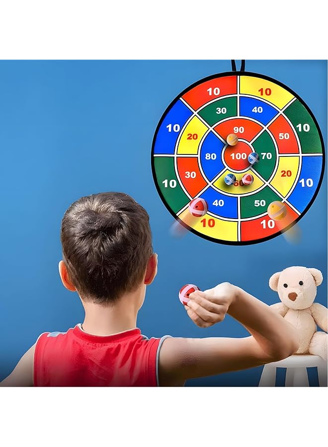 X spring Kids Dart Board Game Set Dart Board For Kids With 12 Sticky Balls Indoor Outdoor Yard Party Sports Game Toys Classic Toy Party Favor Great Gift For Boys Girls Ages 3 Year Old And Up - Image 5