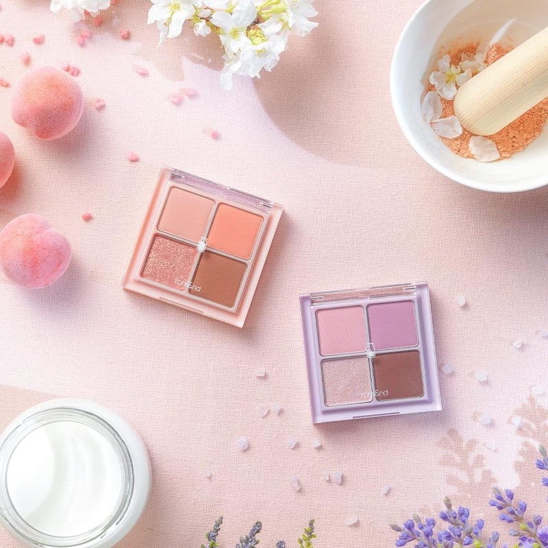 rom&nd روم آند أفضل من العيون سلسلة الحليب 4 ألوان باليت ميني W03 فراولة جافة - Image 5