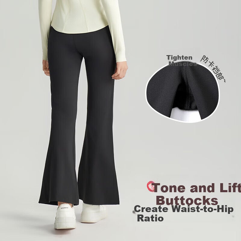 JD Jing Zao Jiusuibian High Waist Flared Pants for Girls Spring Autumn High Elastic Slim Casual Trousers Youth Teen Girls Height Enhancing Long Pants - Image 2