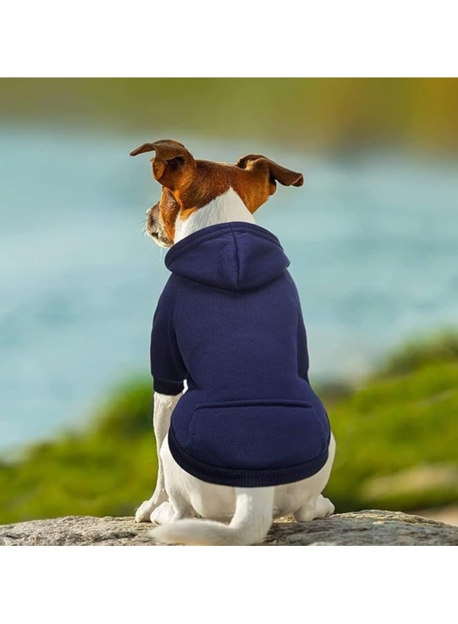 erorex 4 Pack Dog Fall Clothes Dog Hoodie Blank Puppy Sweaters for Small Dogs Boy Male Girl for-Dog Pet Winter Dog Clothes Warm Sweatshirt Coat Chihuahua (Large) - Image 2