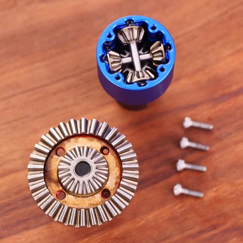 Mesimsple 45# Steel Differential Diff Gear for 1/16 H16207 16208 16209 16210 H16H H16E H16P H16BM H16BM H16GT H16DR Series Upgrades Part Blue - Image 2