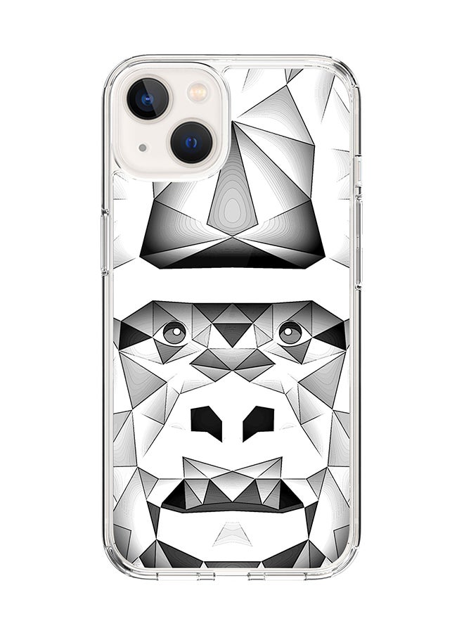Classic Clear for Apple iPhone 14 Case Hybrid Soft Cover Flexible Edges Anti Drop TPU PC Gel Thin Transparent Cover [ Designed for Apple iPhone 14 ] - Poly Ape Full Print