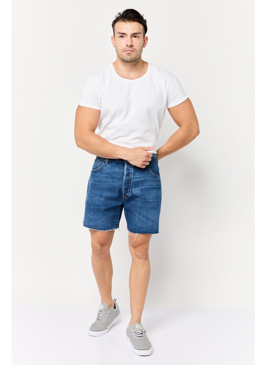 Levi's Men Washed Denim Shorts, Blue  - Image 2