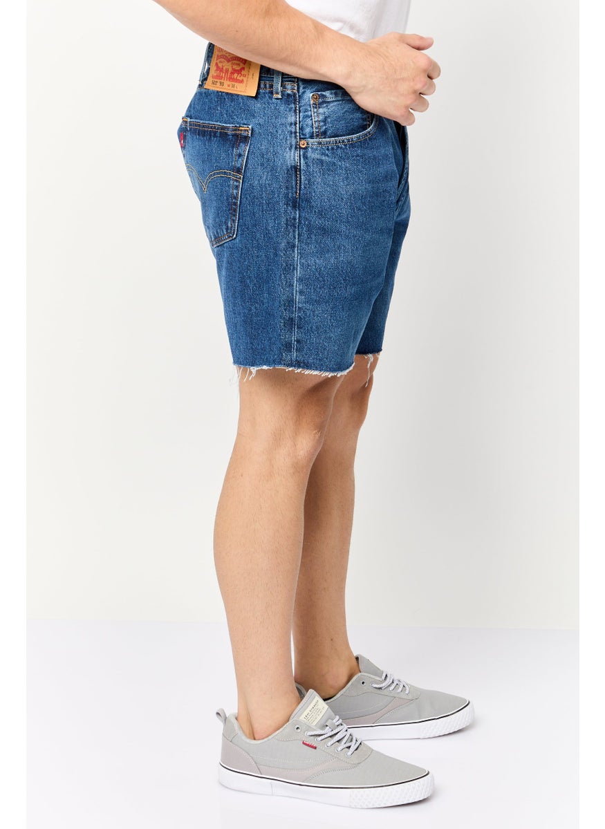 Levi's Men Washed Denim Shorts, Blue  - Image 3