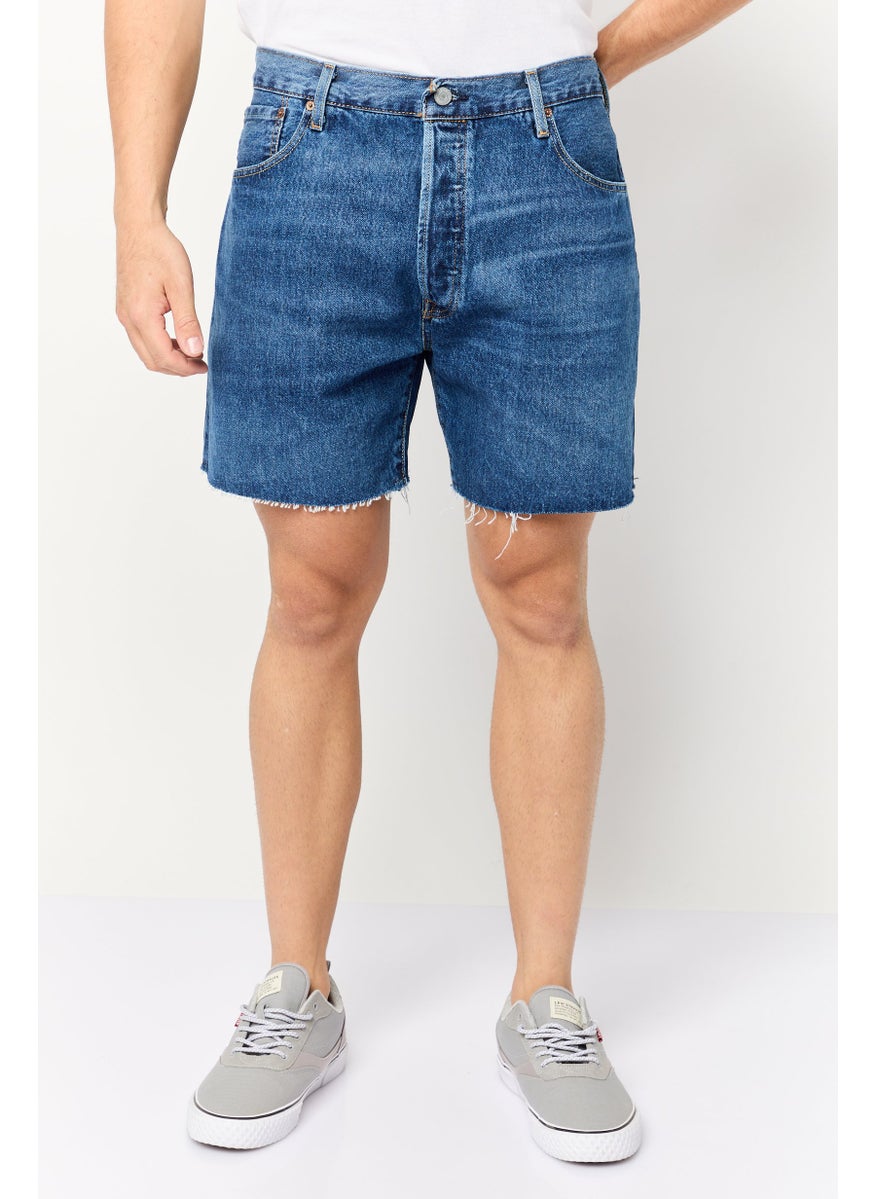 Levi's Men Washed Denim Shorts, Blue  - Image 1