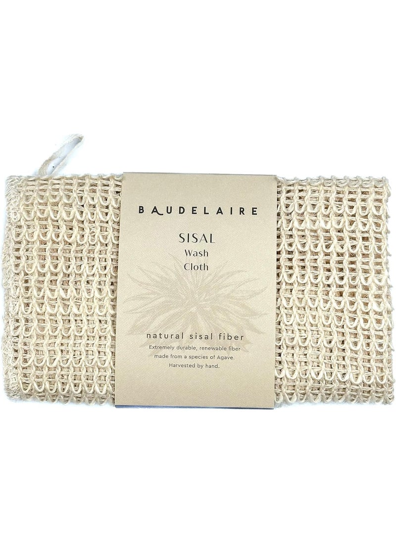 Baudelaire - Baudelaire Sisal Exfoliating Wash Cloth – Gentle & Natural Skincare - Image 1