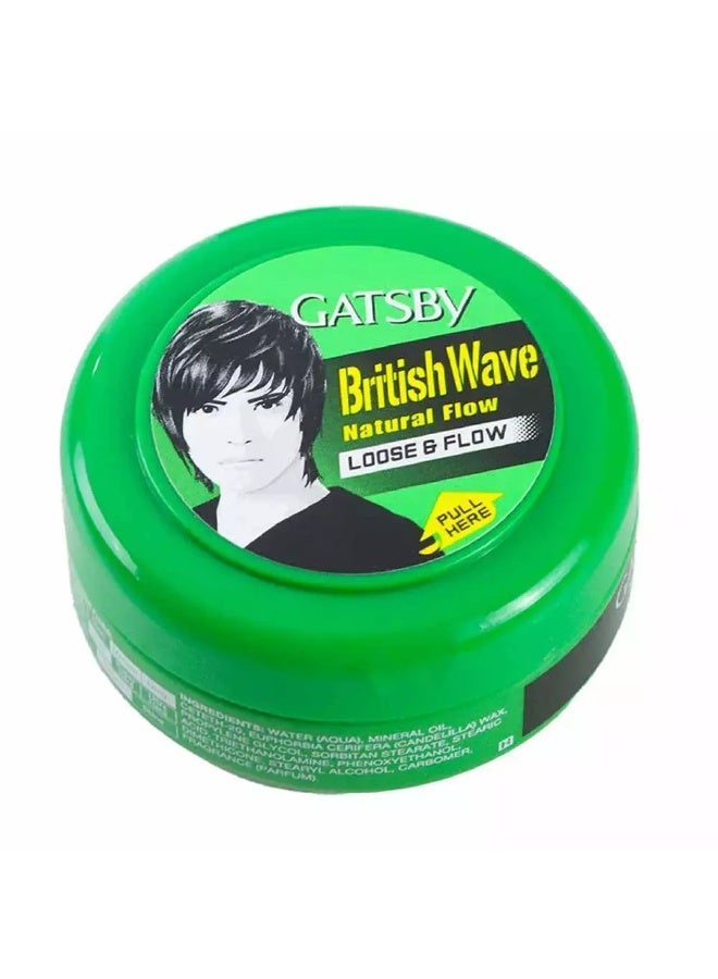 Gatsby Hair Styling Wax, Loose and Flow Hair Gel- 75gms - Image 1