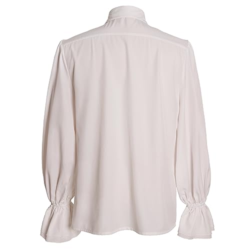 IWQBQ Men's Pirate Shirt Renaissance Victorian Blouse Medieval Vampire Top with Ruffled Collar(Z3241,S) - Image 3