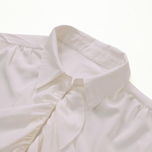 IWQBQ Men's Pirate Shirt Renaissance Victorian Blouse Medieval Vampire Top with Ruffled Collar(Z3241,S) - Image 5