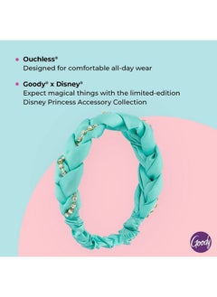 Goody Ouchless Braided Headband For All Hair Types Disney Princess Jasmine Comfort Fit For Allday Wear Beautiful Design For Instant Style Painfree Accessories For Women Men Boys & Girls  - Image 4