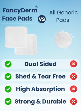 Cotton Pads Makeup for Face, 80 Large Dual Sided Makeup Remover Toner Micellar Water Pads, Lint & Tear Free, No Shedding, Triple Layers Skincare Pads, Textured & Ultra Soft Side - view 4