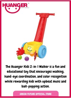 HUANGER Interactive Baby Ball Picking Walker & Activity Toy for Toddlers Fun Educational Toy with Colorful Balls for 1 Year Plus  - Image 2