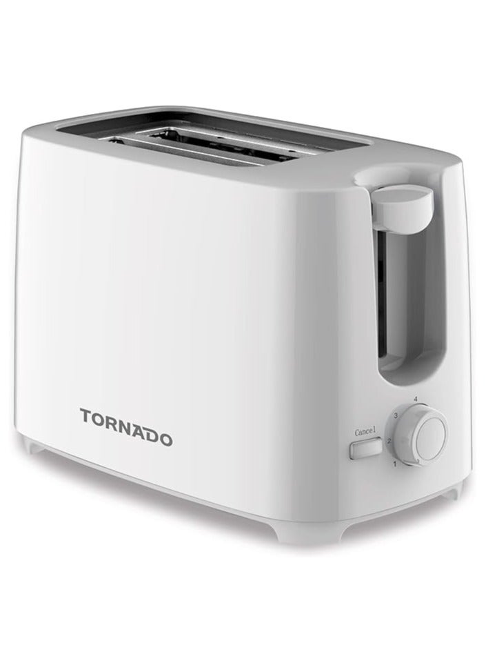 TORNADO Toaster 2 slices, 700 watts, TT-700, white - Image 1