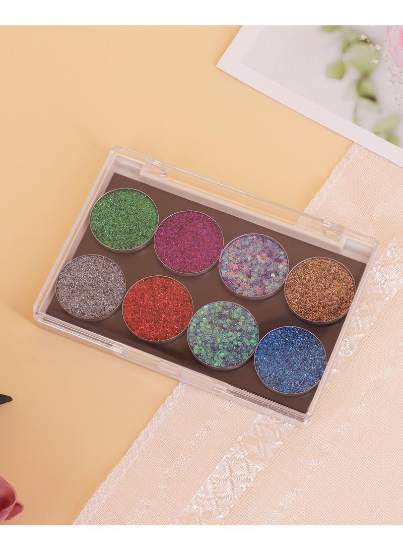 Excefore Magnetic Palette, 5 Pack Eyeshadow Pan Cosmetics Dispensing Storage Box, 4.37" x 3.03” Magnetic Empty Palette with Divider, for DIY Eyeshadow Lipstick Blush Powder Pigment, White - Image 4