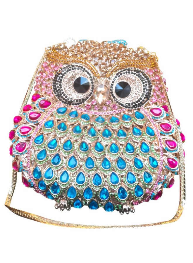 Harsha's Glam Clutches HGC Owl Crystal Clutch