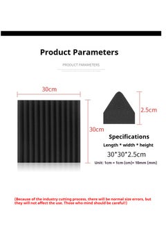 Generic 12 Pieces Recording Studio Soundproof Wedge Foam  - Image 3