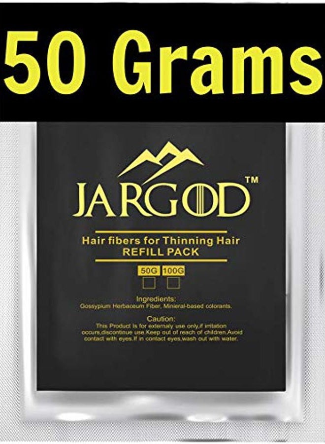 JARGOD 50 Gramme Hair Building Fibres - Refill Your Existing Fibre Bottle - Hair Filler Fibres - Hair Loss Concealer For Thinning Hair (Black) - Image 3