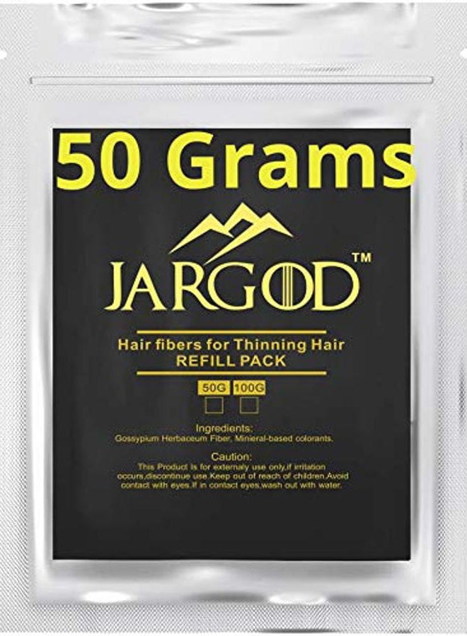 JARGOD 50 Gramme Hair Building Fibres - Refill Your Existing Fibre Bottle - Hair Filler Fibres - Hair Loss Concealer For Thinning Hair (Black) - Image 4