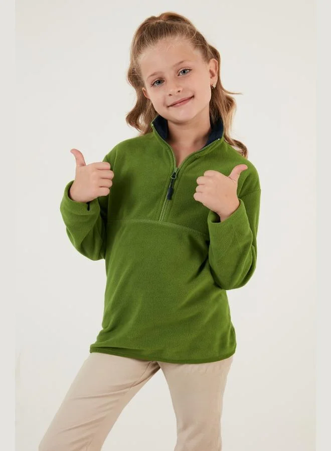 Lela  Lela Soft Texture Zippered Stand Collar Raised 2-Pack Polar Kids POLAR 5905002S2  | Best Price UAE