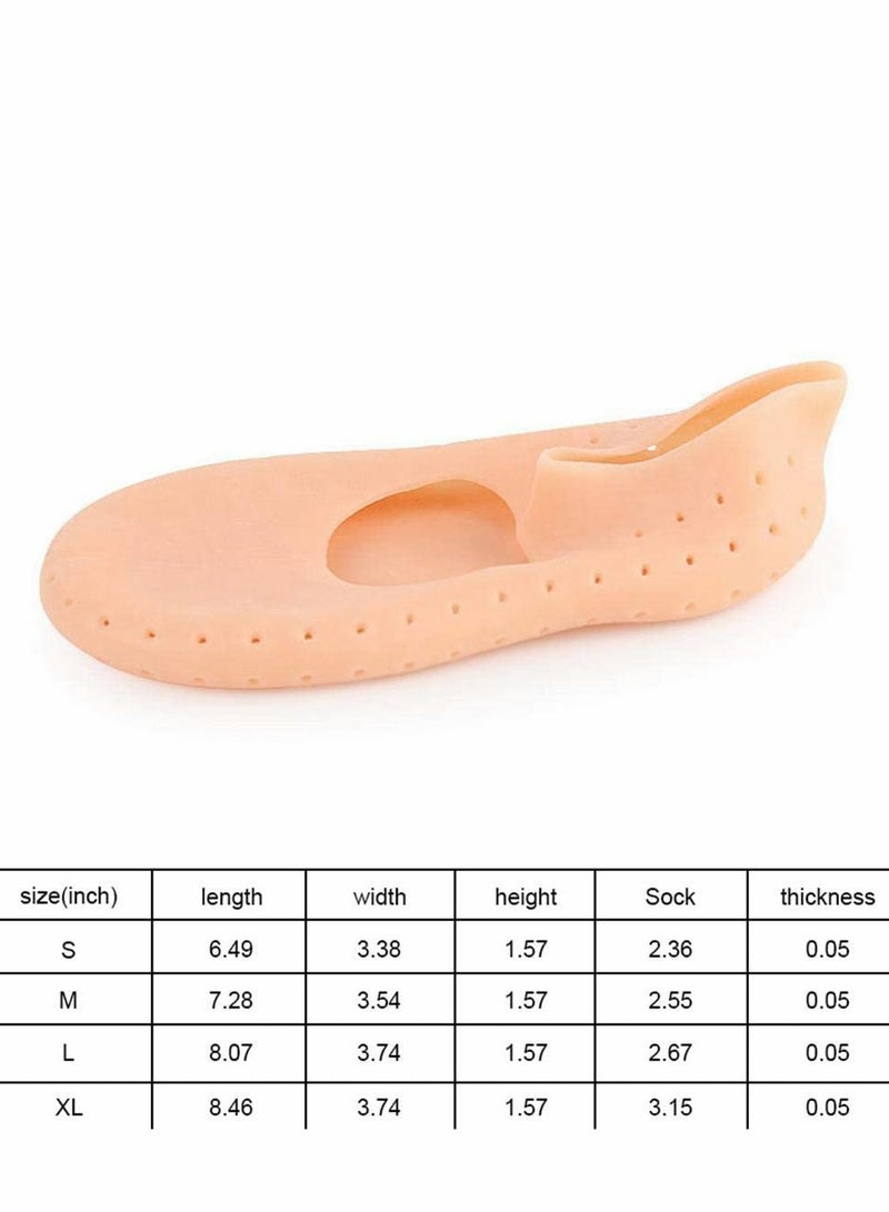 SYOSI Moisturizing Silicone Sock Anti-Split Moisturizing Socks Foot Skin Care Tool Prevention Socks Men Women Breathable Floor Socks Waterproof Beach Socks for Dry Feet Ankles Cracked Heel Repair M 3 Pcs - Image 2