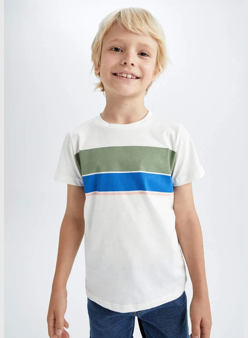ديفاكتو Boy Regular Fit Crew Neck Short Sleeve T-Shirt