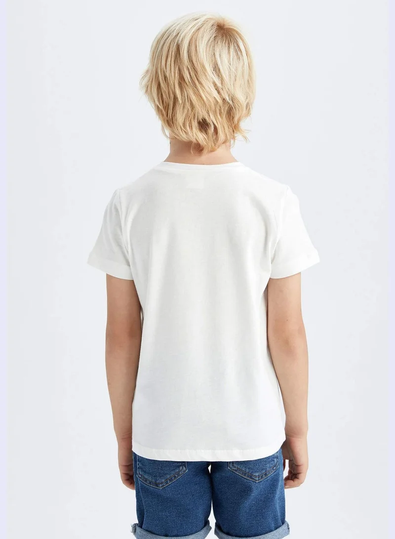 ديفاكتو Boy Regular Fit Crew Neck Short Sleeve T-Shirt