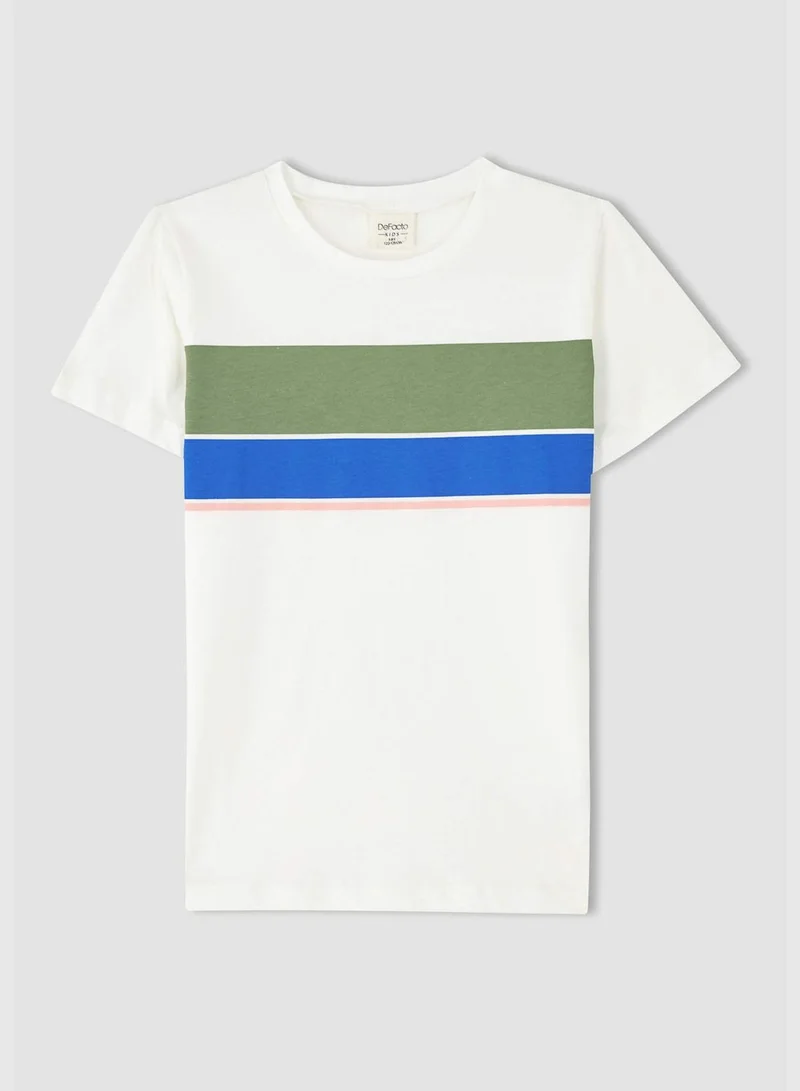 ديفاكتو Boy Regular Fit Crew Neck Short Sleeve T-Shirt