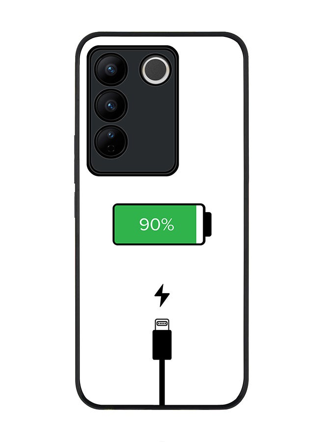 Stylizedd حافظة حواف سوداء متينة لهاتف Vivo V27 / Vivo V27 Pro / Vivo S16، تصميم نحيف مع حواف مطاطية مرنة مضادة للسقوط - شحن البطارية - Image 1